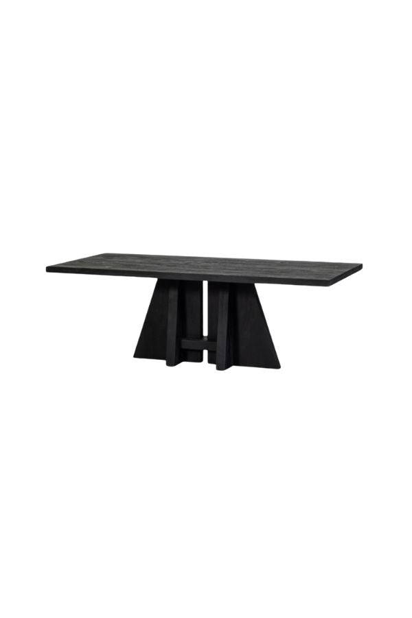 Ken dinning table with centre leg mango wood