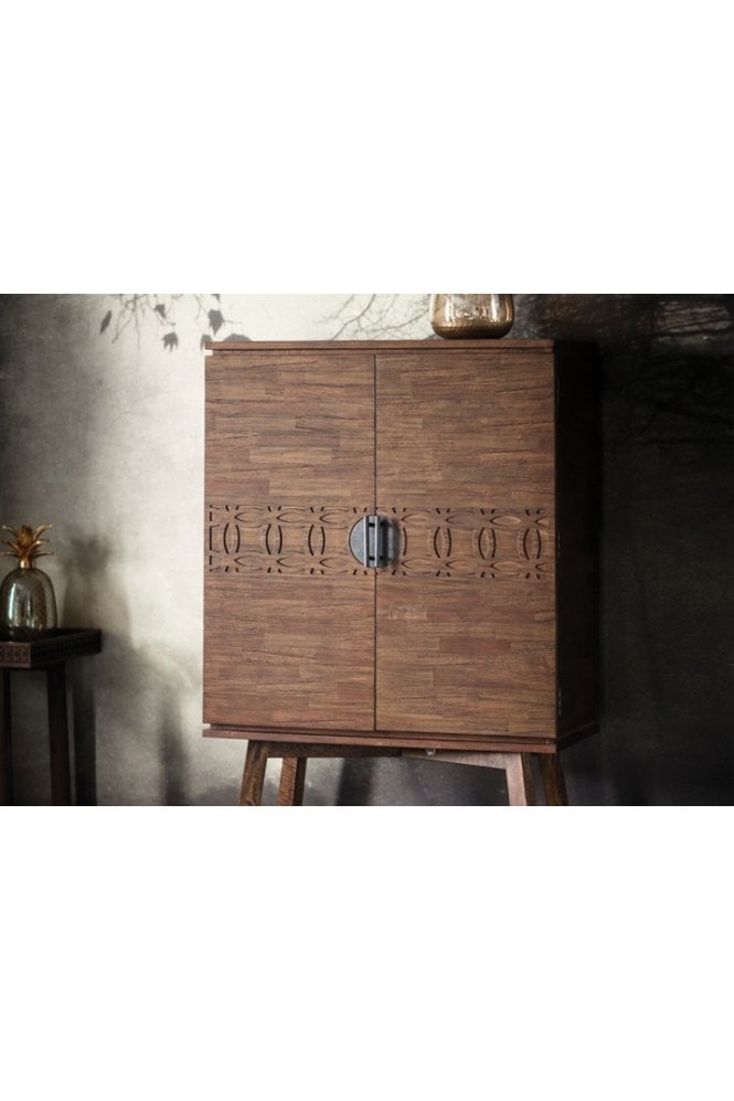Bohemian Cocktail Cabinet brown