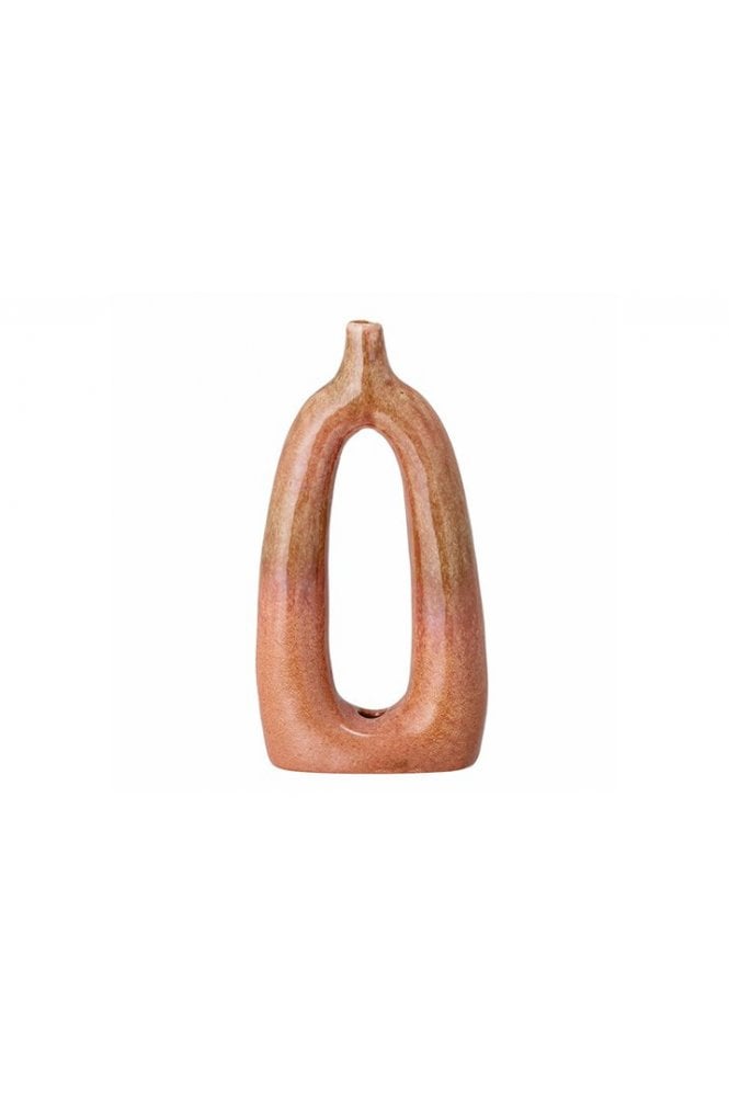 Baldrian Deco Vase Orange Stoneware