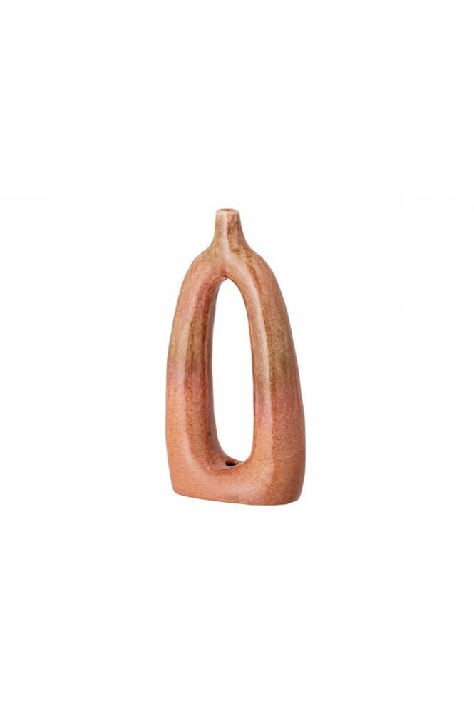 Baldrian Deco Vase Orange Stoneware