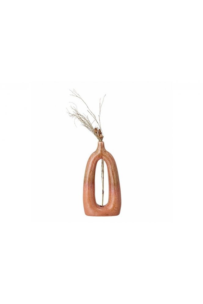 Baldrian Deco Vase Orange Stoneware