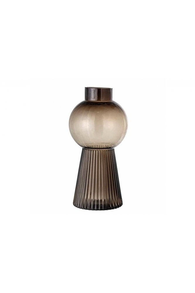 Nabaha Vase Brown Glass