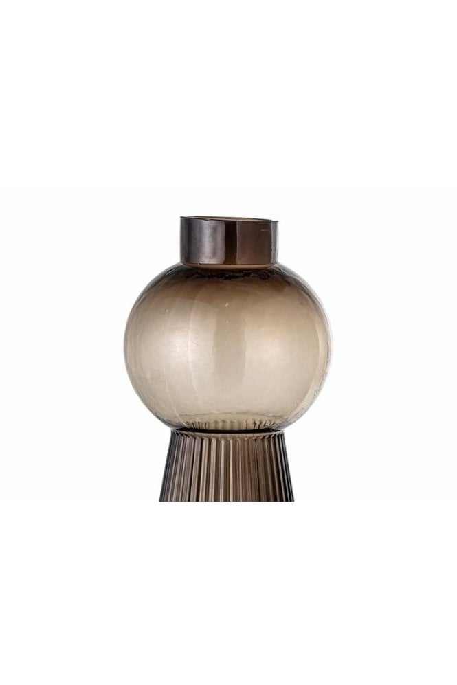 Nabaha Vase Brown Glass