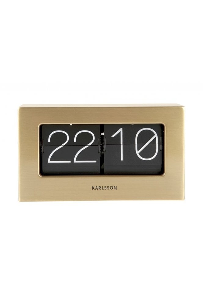 Karlsson Box Clock Gold