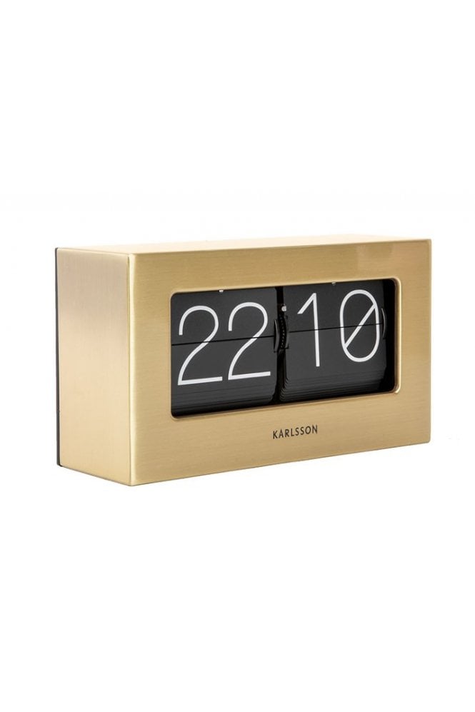 Karlsson Box Clock Gold