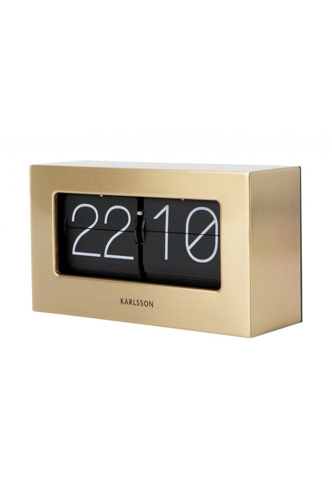 Karlsson Box Clock Gold
