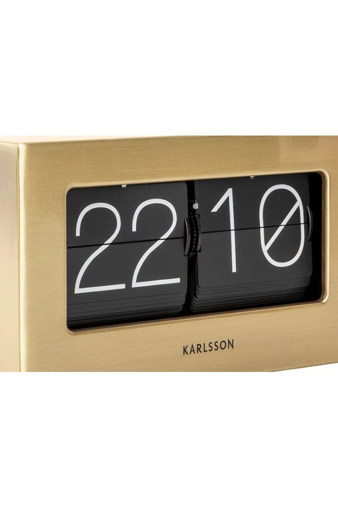 Karlsson Box Clock Gold