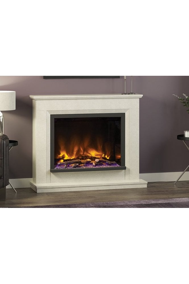 Alesso 48 Micro Marble Floorstanding Electric Fireplace