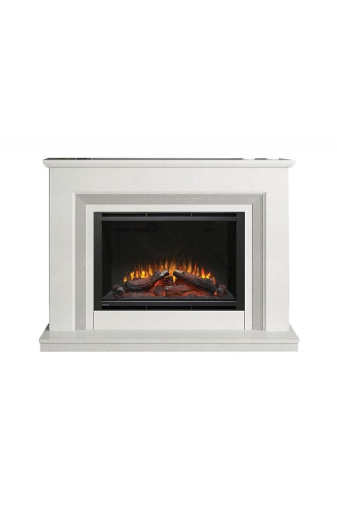 Cassius Micro Marble Electric Fireplace