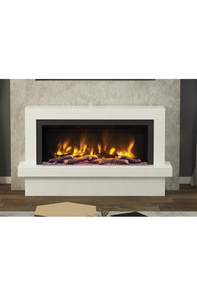 Impero 57" Micro Marble Electric Fireplace