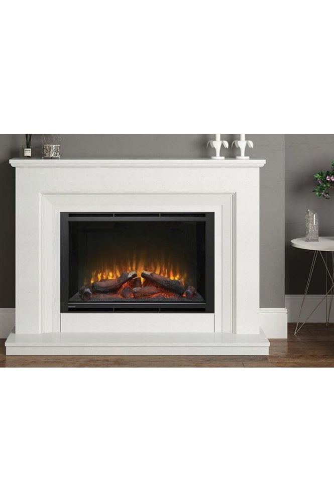 Cassius Micro Marble Electric Fireplace