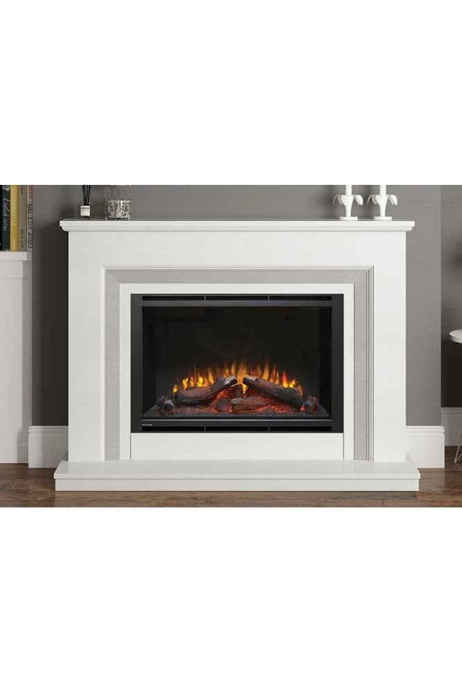 Cassius Micro Marble Electric Fireplace