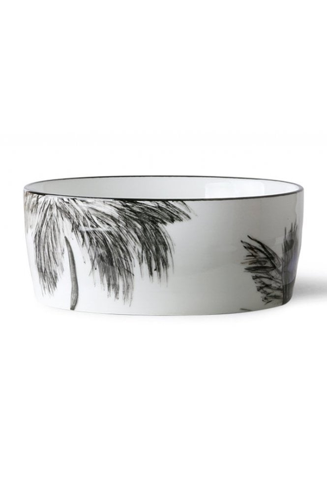 Bold & basic ceramics: jungle porcelain bowl palms by Hkliving