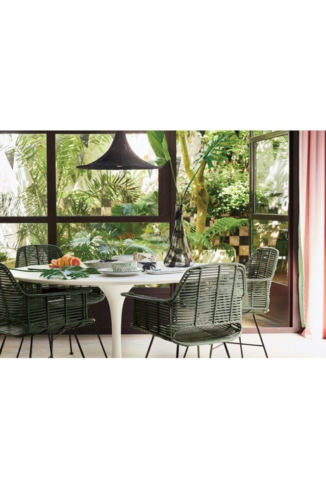 Bold & basic ceramics: jungle porcelain bowl palms by Hkliving