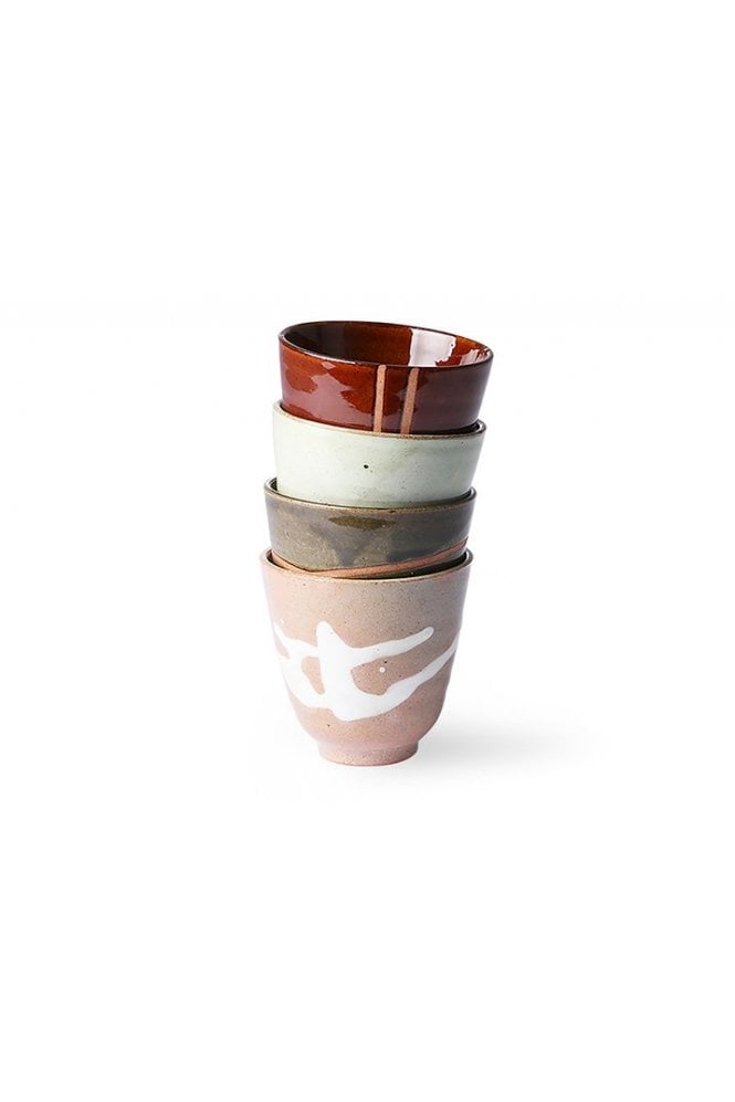 Kyoto ceramics: Japanese yunomi mugs (set of 4) by Hkliving