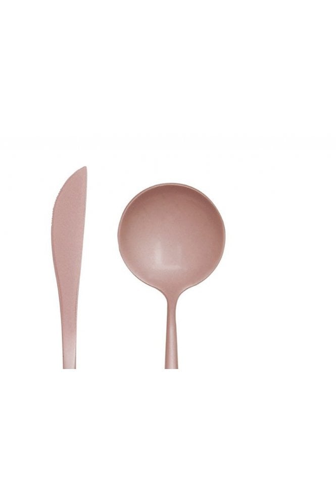Avie 16 pc Pink Finish Cutlery Set