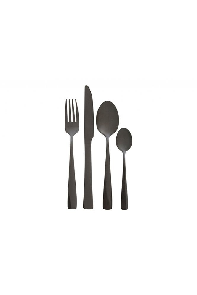 Avie 16pc Onyx Cutlery Set