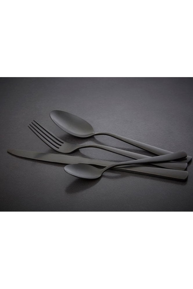 Avie 16pc Onyx Cutlery Set