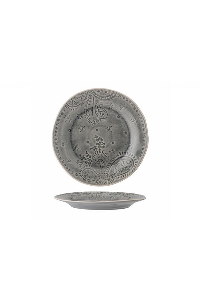 Rani Plate Grey Stoneware