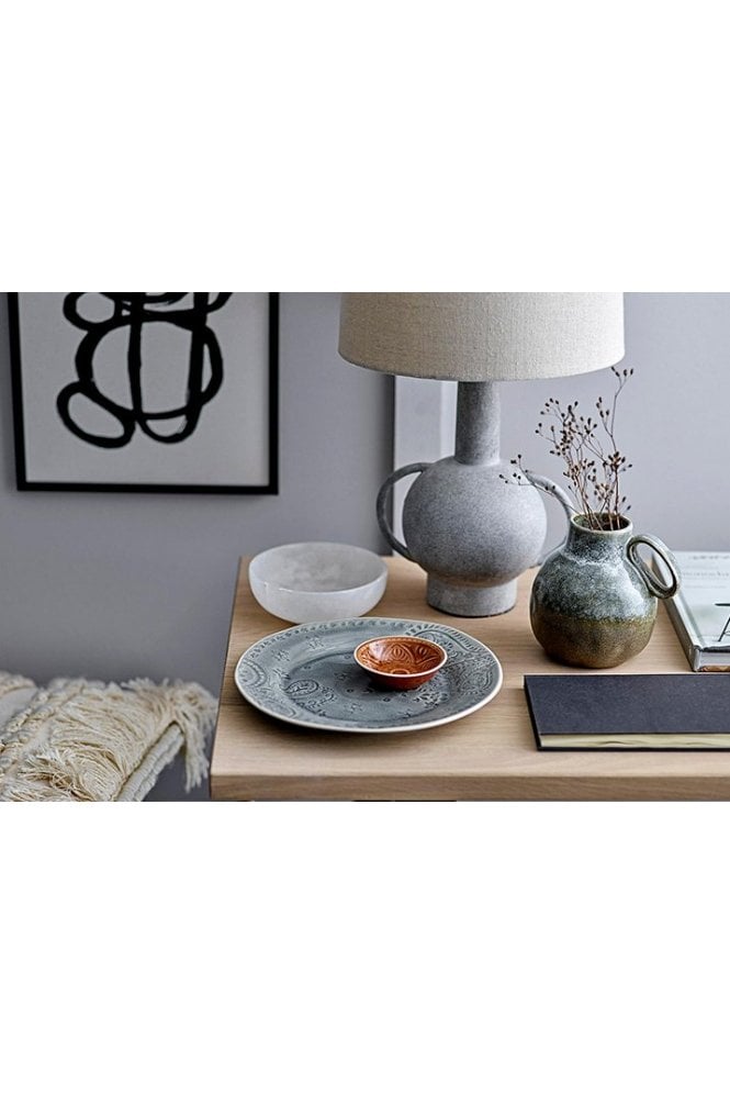 Rani Plate Grey Stoneware