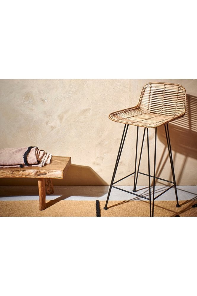 Rattan bar stool by Hkliving