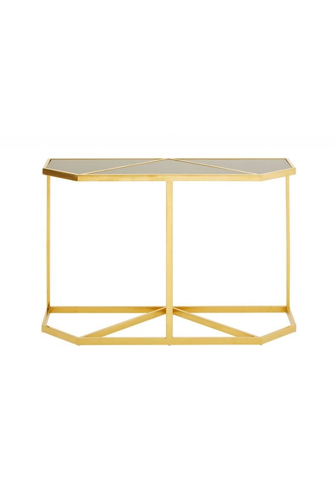 Horizon Black Glass Console Tables