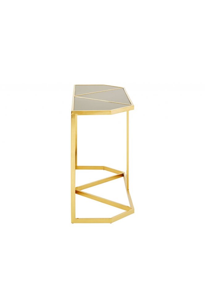 Horizon Black Glass Console Tables