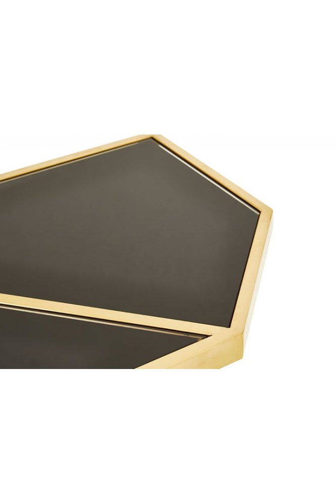 Horizon Black Glass Console Tables