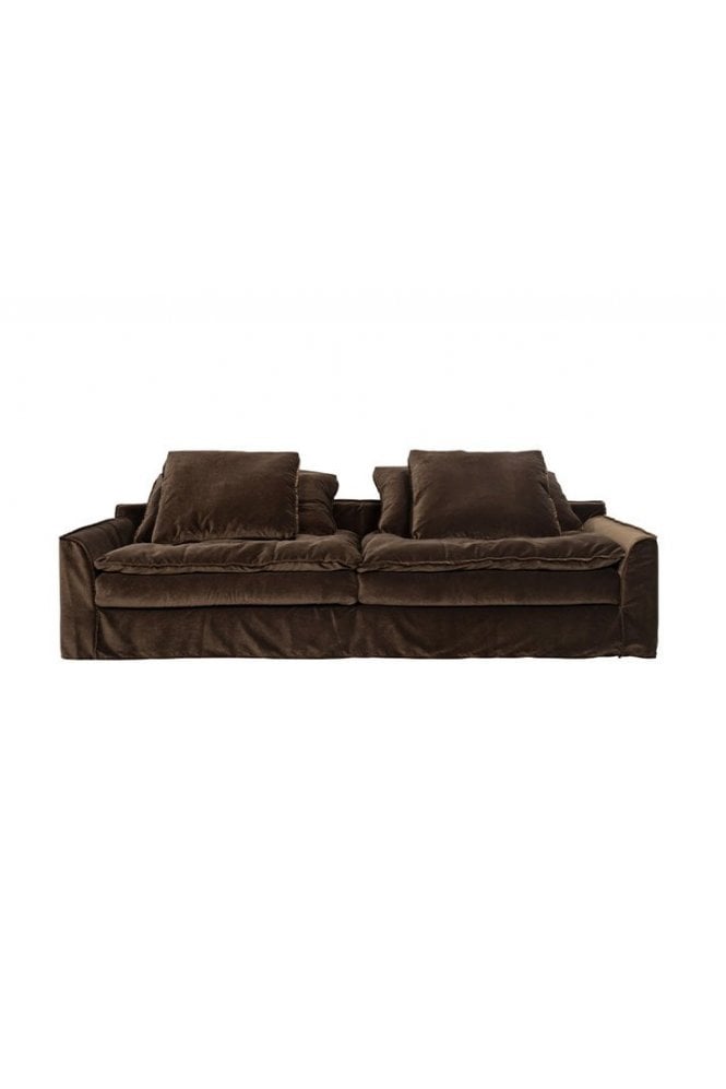 Shake 3 Seater Celine Velvet Brown