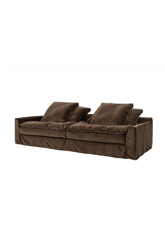 Shake 3 Seater Celine Velvet Brown