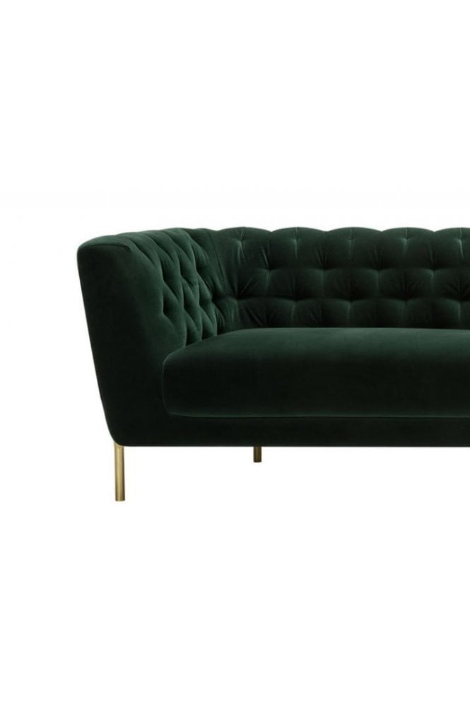Val Lux Green 3 Seater