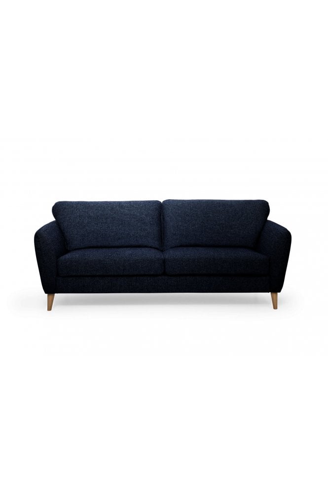 Agna 3 Seater Dark Blue Fleck