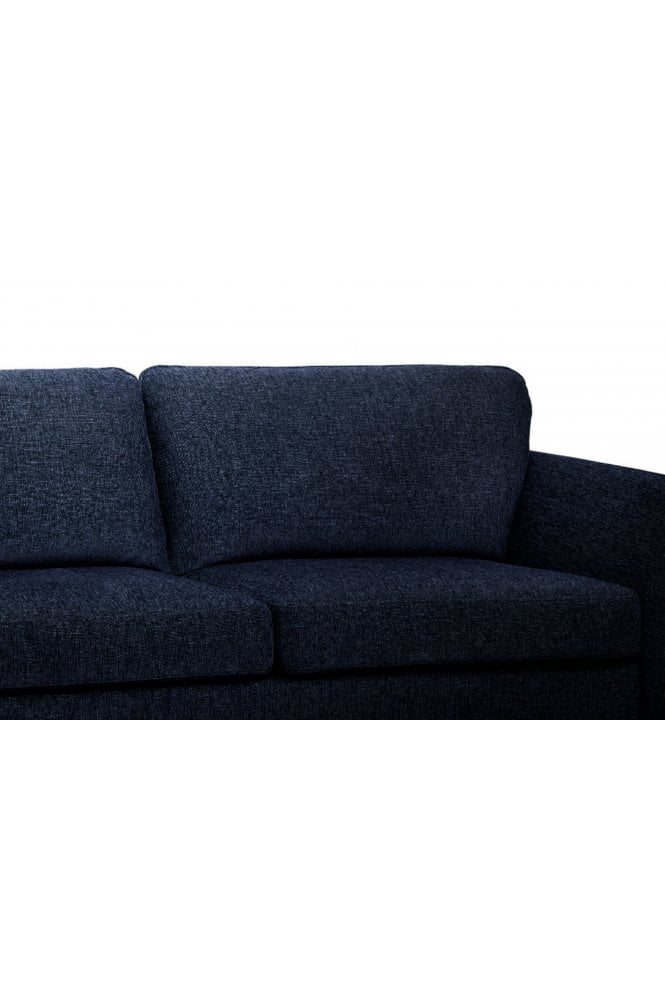 Agna 3 Seater Dark Blue Fleck