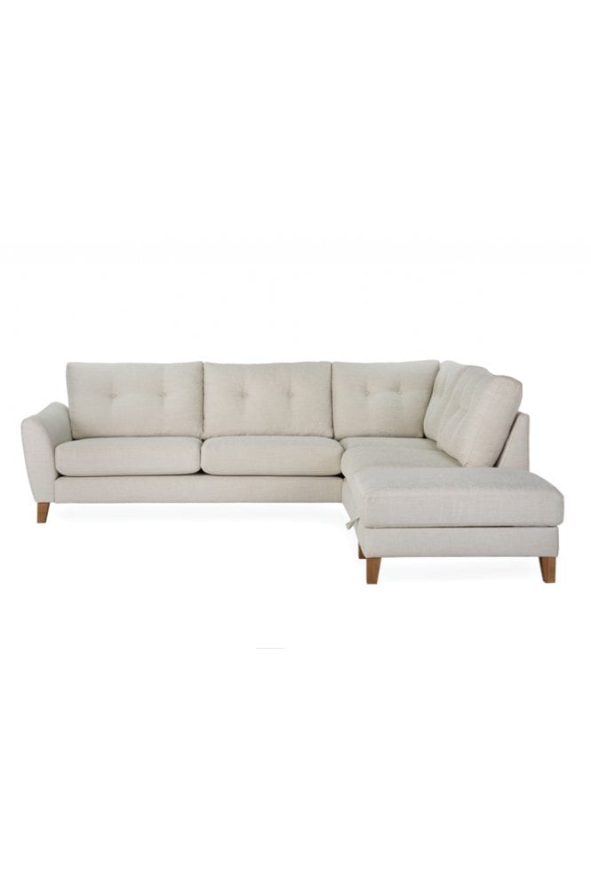 Lyon Corner With Footstool Beige
