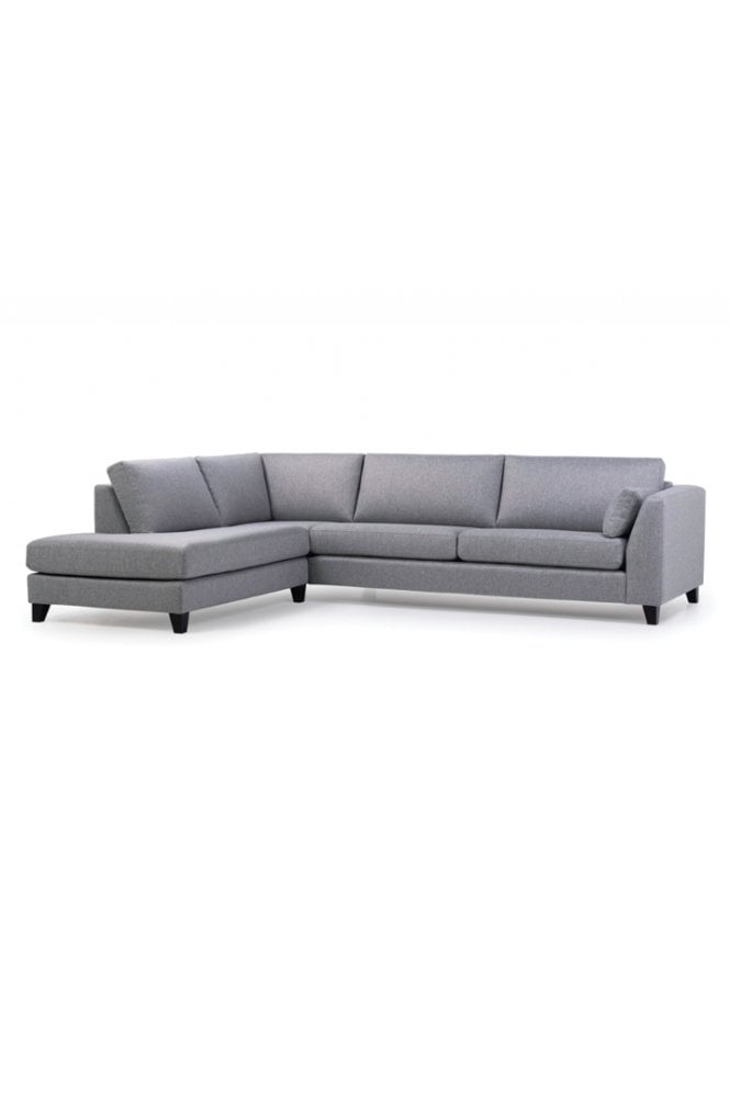 Mandy Open Corner Sofa In Grey