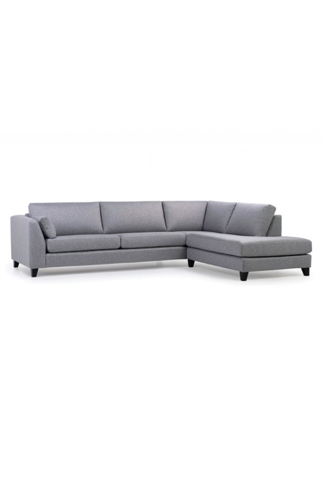 Mandy Open Corner Sofa In Grey