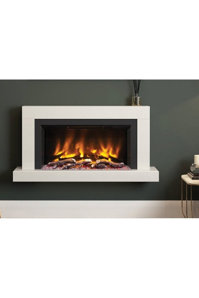 Impero 57" Micro Marble Electric Fireplace
