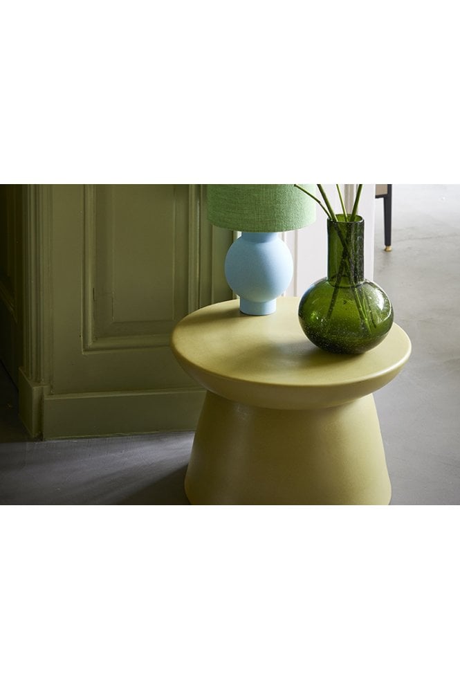 Earthenware side table xl, green Hkliving
