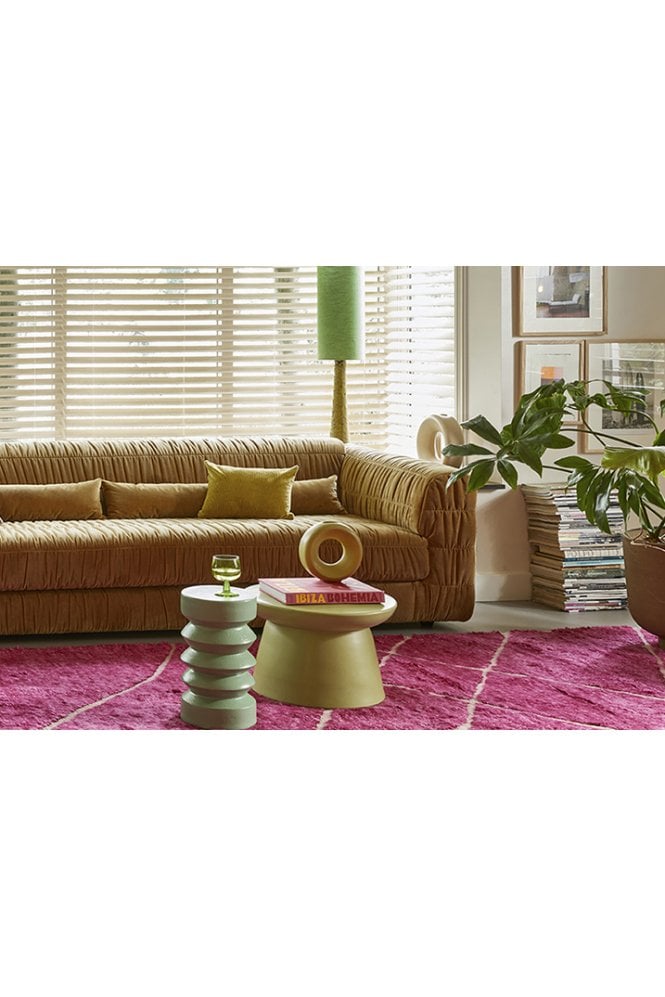 Earthenware side table xl, green Hkliving