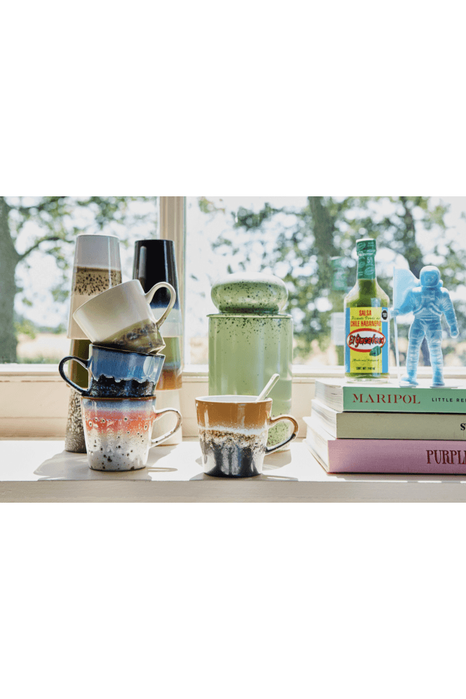 70s ceramics: americano mugs, pegasus (set of 4) Hkliving