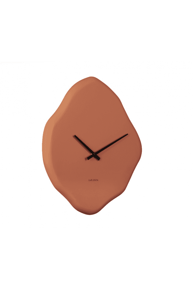 Pebble Wall Clock Orange