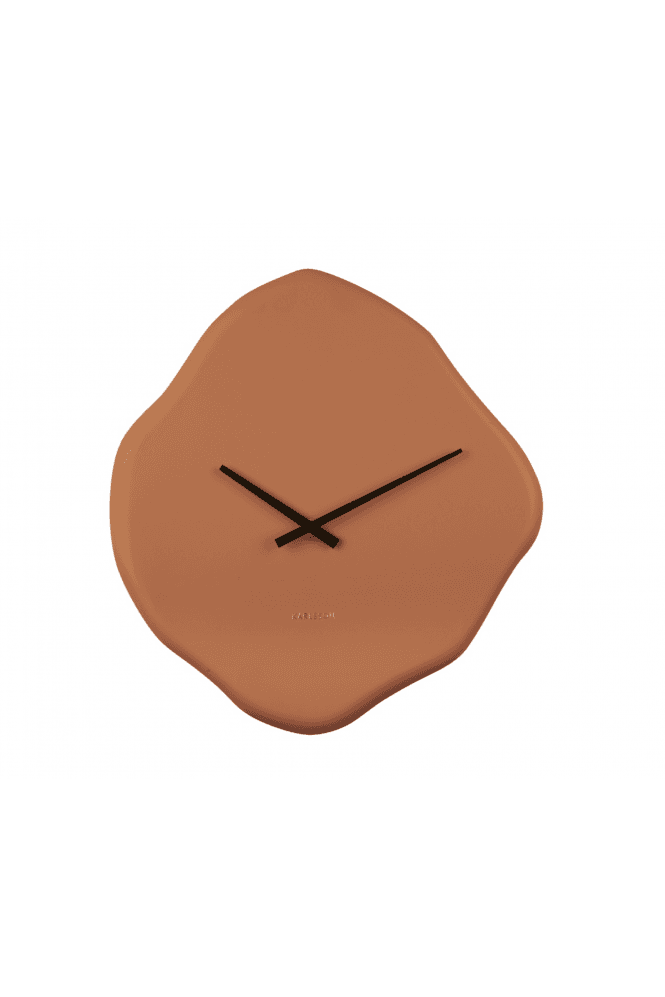 Pebble Wall Clock Orange