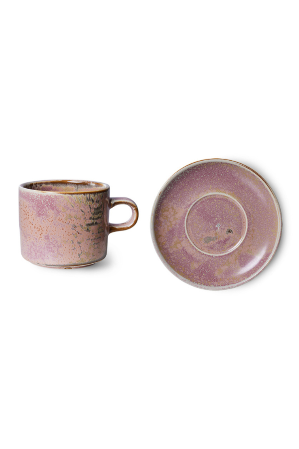 Chef ceramics: cup and saucer, Set of 2, by HKLIVING