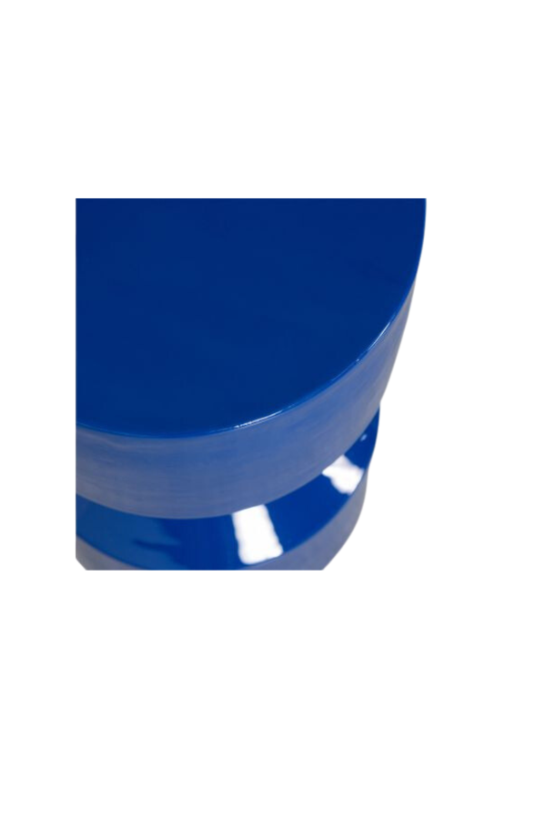Riddle side table metal royal blue