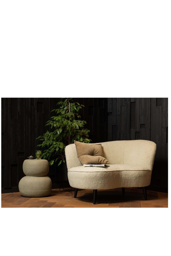 Ova Coffee table concrete look Green/Grey