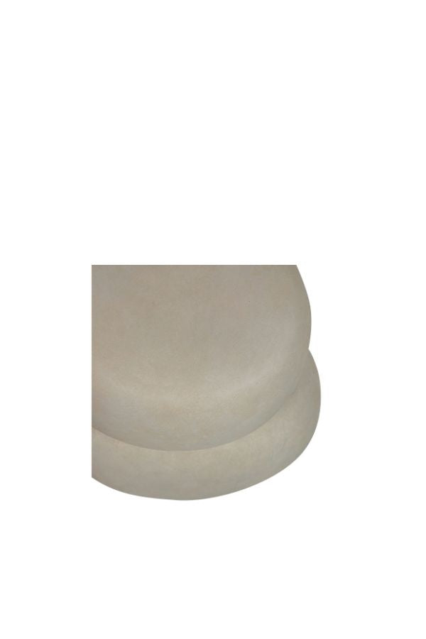Ova Coffee table concrete look Green/Grey