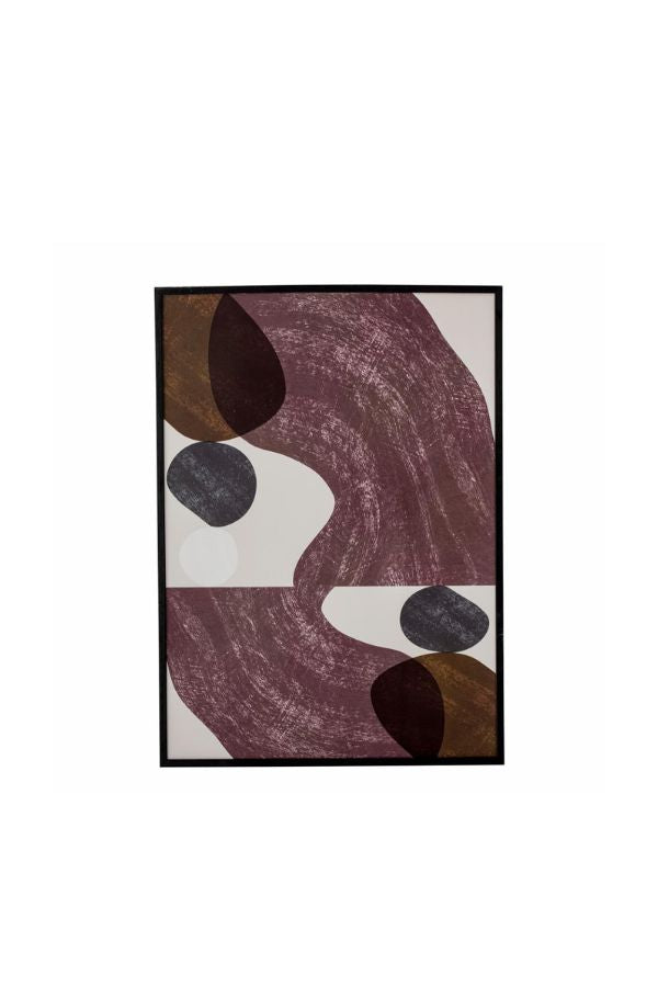 Yoselin Illustration w/ Frame, Black, Pine