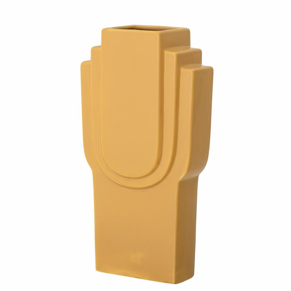 Ata Vase, Yellow, Stoneware