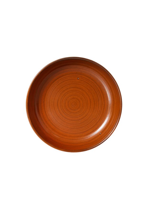 Chef Ceramics:Deep Plate M, Burned orange by HK Living