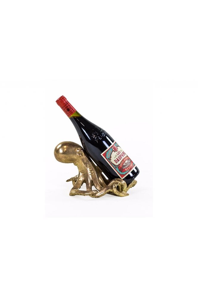 Gold Octopus Wine Bottle Holder